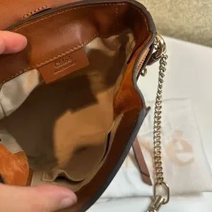Chloe | Bags | Chloe Orange And Brown Leather Backpack  display picture 1